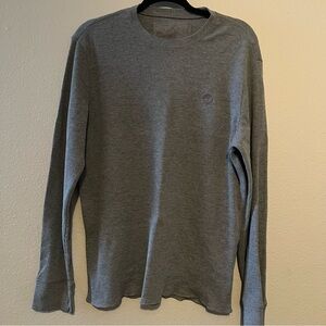 Timberland Men's Long Sleeve Pull Over Tee Shirt, Gray, L/G